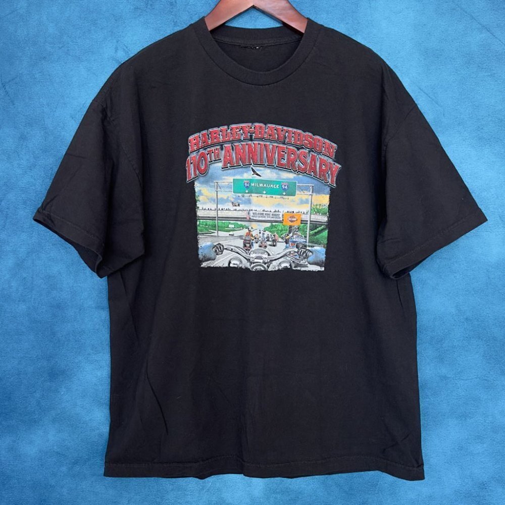 Harley Davidson 110th Anniversary Wisconsin T-Shirt, Men's XL